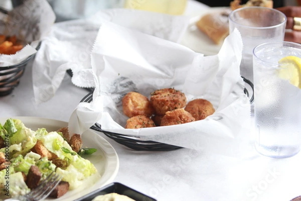 Fototapeta Seafood, scallops