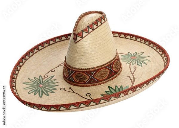 Obraz sombrero hat isolated on a transparent background.