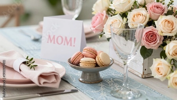 Obraz wedding table setting