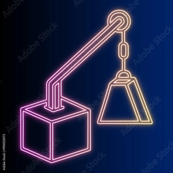 Obraz Simple Neon Light Design