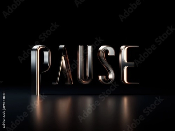 Obraz pause icon isolated on a transparent background ar 43