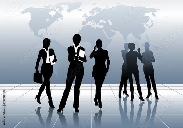 Obraz Business silouette