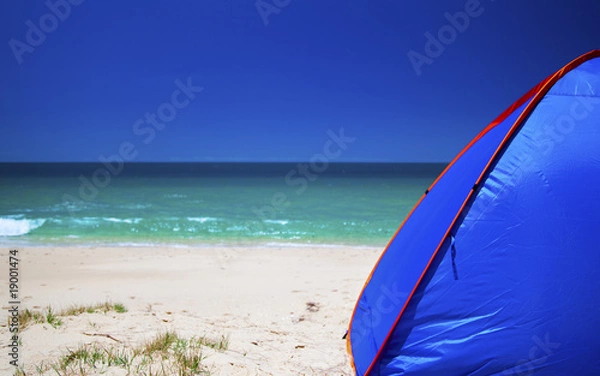 Obraz Beach and tent