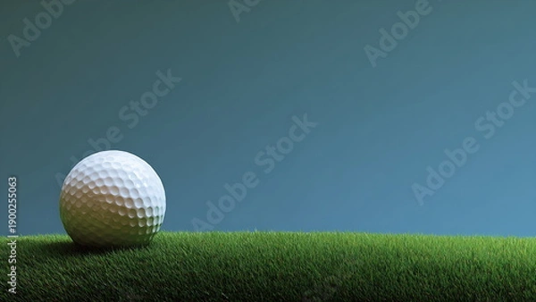 Obraz golf ball on a grass background