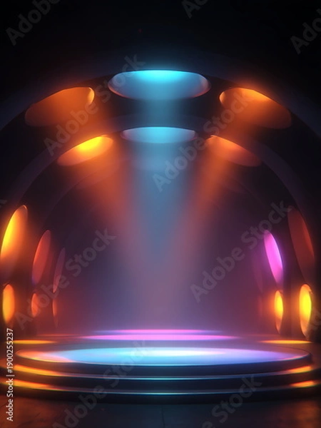 Obraz 3D concert stage