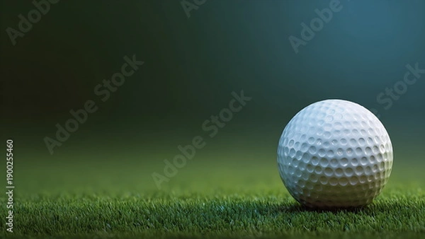 Obraz golf ball on a grass background