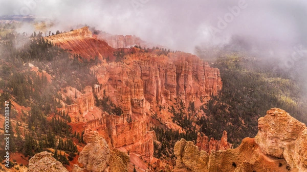 Obraz Low Clouds in the Pink Cliffs
