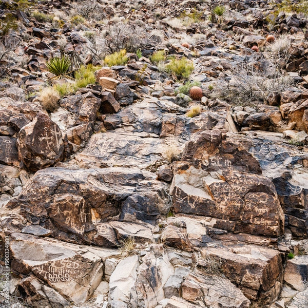 Obraz Petroglyph trail