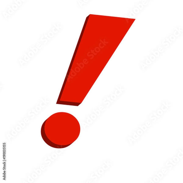 Obraz Attention icon vector