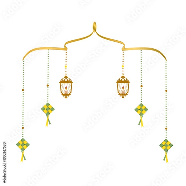 Obraz Gold islamic lantern 