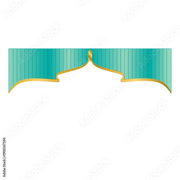 Obraz Islamic Mosque border frame 