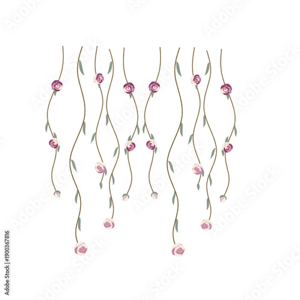 Obraz Floral vines decoration 