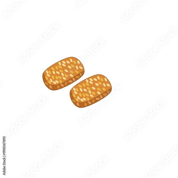 Obraz Tempeh illustration 