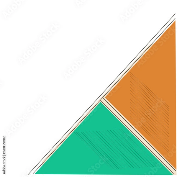 Obraz Abstract corner border 