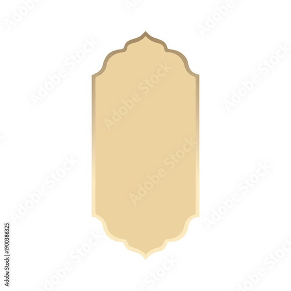 Obraz Traditional Islamic Arch Frame Decorative Vector