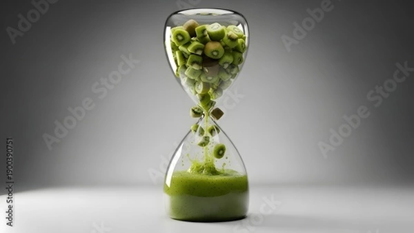 Obraz Kiwi Hourglass Nature's Time Flow