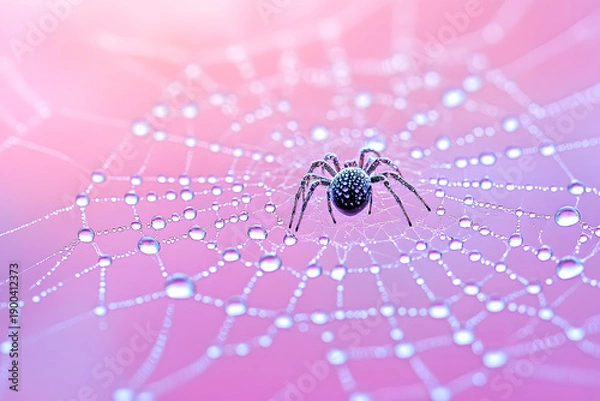 Obraz spider and web