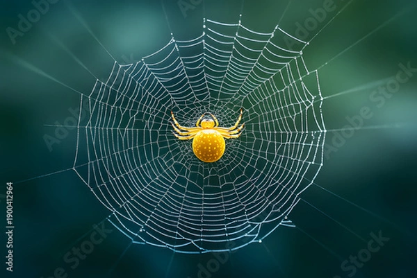 Obraz spider on web