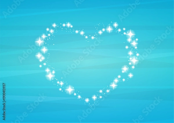 Obraz 爽やかに輝くハートフレーム