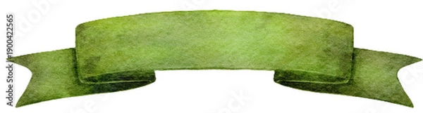 Obraz green flag isolated on white background