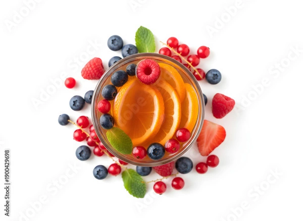 Obraz Früchtetee im Glas