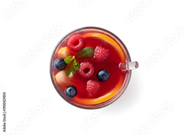 Obraz Früchtetee im Glas