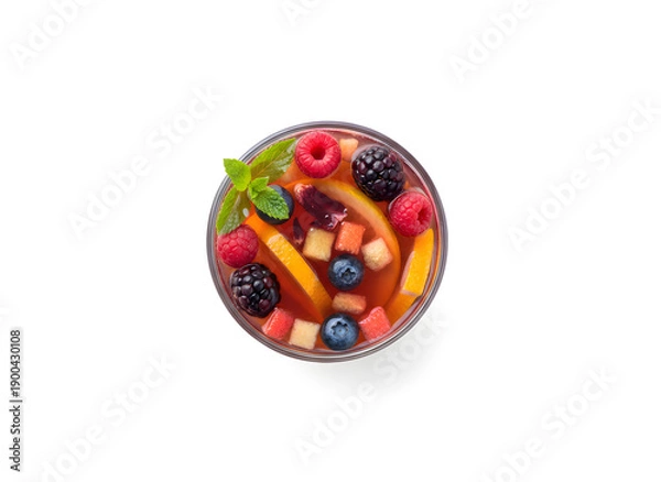 Obraz Früchtetee im Glas