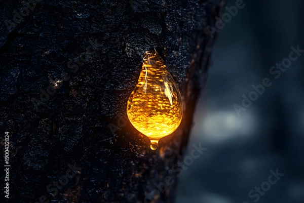 Obraz fire on black background