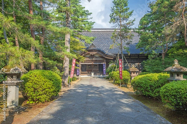 Obraz 金沢 天徳院 本堂の夏景色