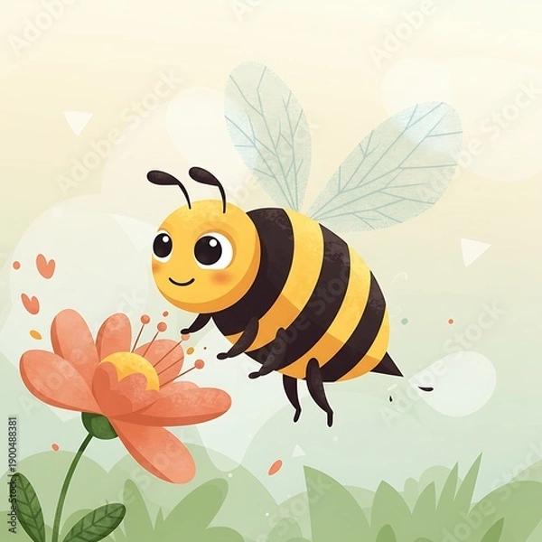 Obraz 春の訪れと蜜蜂の舞