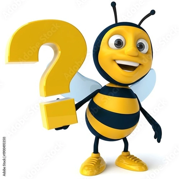 Obraz みつばちの疑問符？