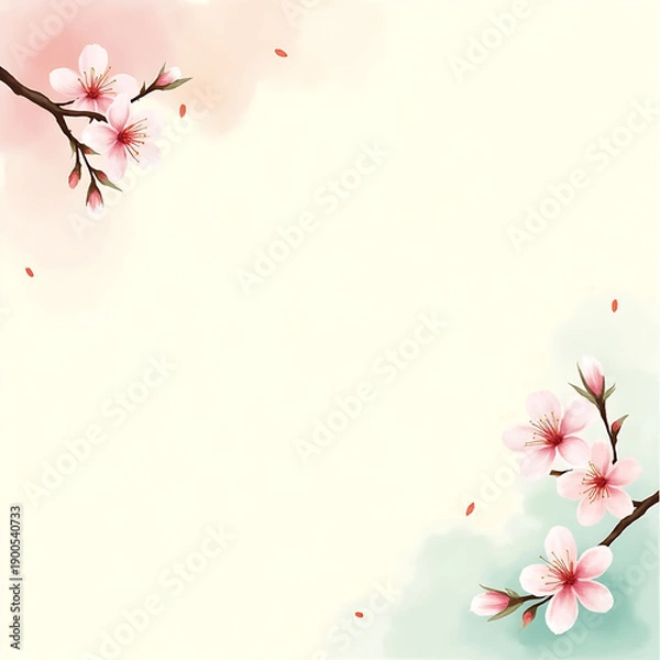 Fototapeta cherry blossom background