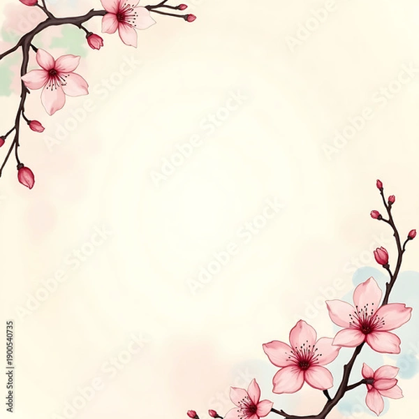 Fototapeta cherry blossom background