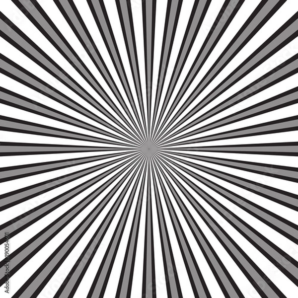 Obraz Sun beam ray sunburst pattern background summer. Shine Summer pattern.Vector.