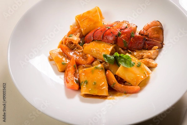 Fototapeta Pasta all'astice