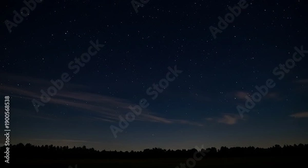 Obraz Nightfall's Embrace: Celestial Canvas