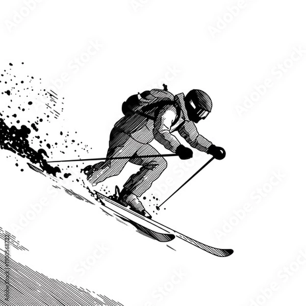 Obraz Powder Descent