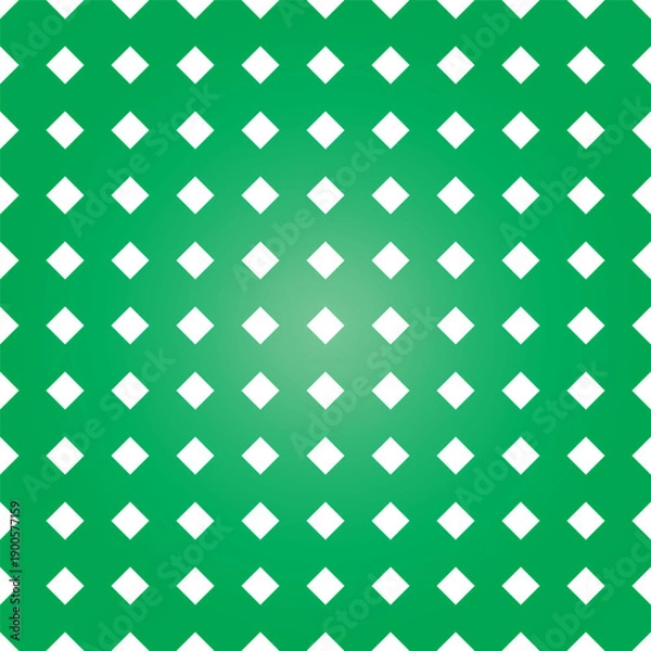 Obraz A seamless green geometric gradient pattern with diamonds