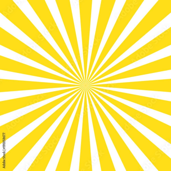 Obraz Abstract yellow sun rays background for your design. Vector