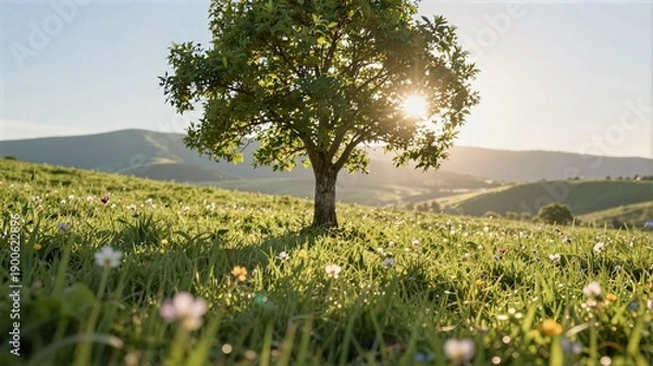 Obraz landscape with trees