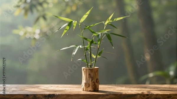 Obraz bamboo in the garden