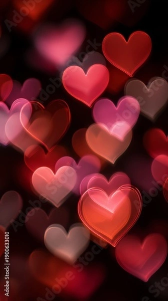 Obraz Romantic Heart Bokeh Background