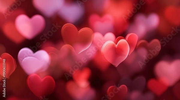 Obraz Romantic Heart Bokeh Background