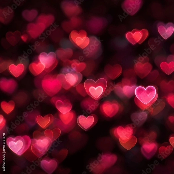 Obraz Romantic Heart Bokeh Background