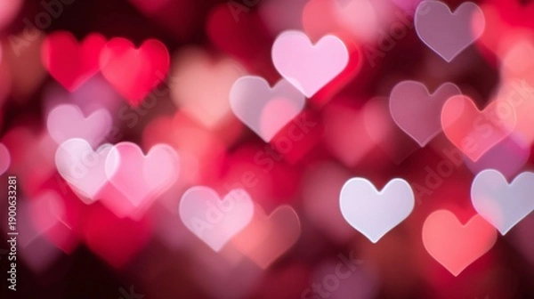 Obraz Romantic Heart Bokeh Background
