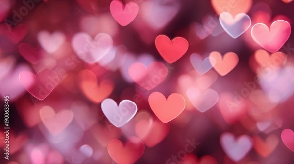 Obraz Romantic Heart Bokeh Background