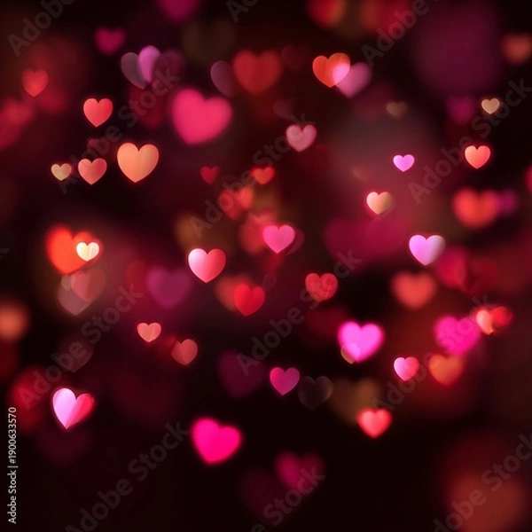 Obraz Romantic Heart Bokeh Background