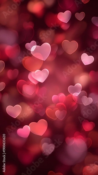 Obraz Romantic Heart Bokeh Background