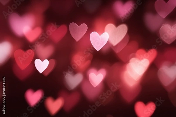 Obraz Romantic Heart Bokeh Background