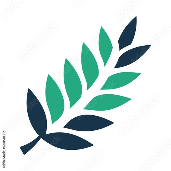 Obraz Laurel Leaf Ornament Vector Illustration
